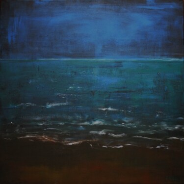 Schilderij getiteld "Dark sea" door Pepe Villan, Origineel Kunstwerk, Acryl