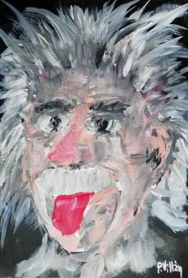 Painting titled "Albert" by Pepe Villan, Original Artwork, Acrylic