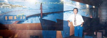 Instalación titulada "1996-Mural de 9 mts…" por Pepe Madrid, Obra de arte original