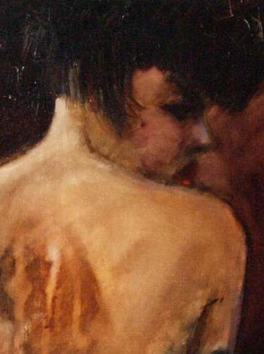 Pintura titulada "En tu espalda, gota…" por Pepe Madrid, Obra de arte original