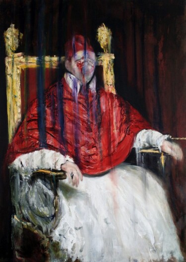Pittura intitolato "Study after Velázqu…" da Pepijn Simon, Opera d'arte originale, Olio