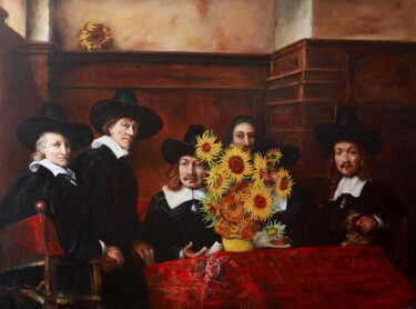 Pintura intitulada "Double Dutch" por Pepijn Simon, Obras de arte originais, Óleo