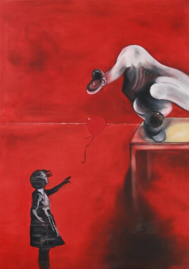 Картина под названием "After Bacon and Ban…" - Pepijn Simon, Подлинное произведение искусства, Масло