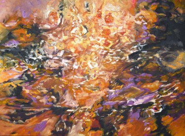 Painting titled "SubSea nr6" by Peppeluciani, Original Artwork, Oil