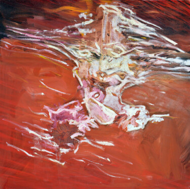 Malerei mit dem Titel "ANGELO RIBELLE 1985" von Peppeluciani, Original-Kunstwerk, Öl
