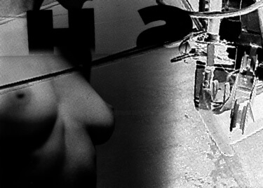 Photographie intitulée "Nudo interrotto 1995" par Peppeluciani, Œuvre d'art originale, Photographie manipulée