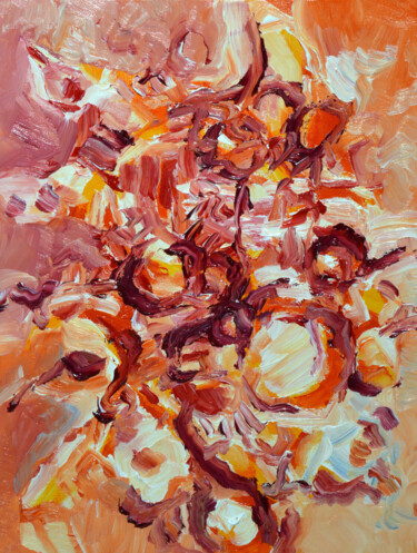 Painting titled "FIORI" by Peppeluciani, Original Artwork, Oil