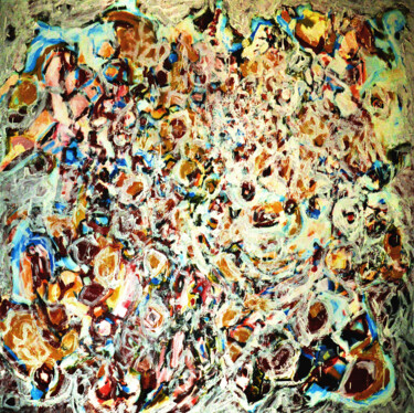 Pittura intitolato "Delirio su tela" da Peppeluciani, Opera d'arte originale, Olio