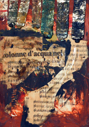 Pittura intitolato "Le soffitte nascond…" da Peppeluciani, Opera d'arte originale, Olio