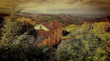 Arts numériques intitulée "Monte Vidon Corrado" par Peppeluciani, Œuvre d'art originale, Travail numérique 2D