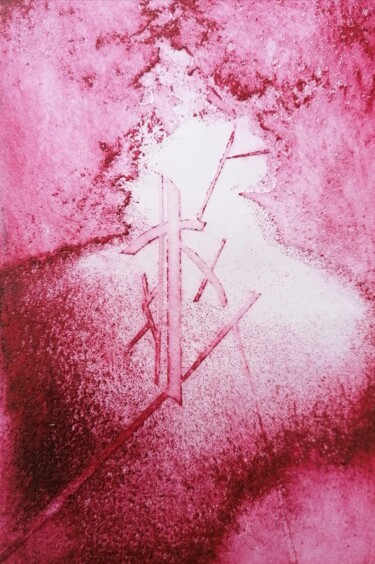 Druckgrafik mit dem Titel "UNTITLED 21/21" von Peppeluciani, Original-Kunstwerk, Radierung