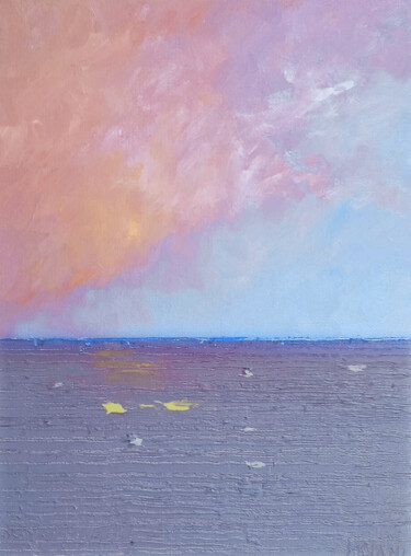 Pintura titulada "Il cielo e il mare…" por Peppeluciani, Obra de arte original, Acrílico