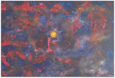 Malerei mit dem Titel ""Universum 2 "" von Per Tor Heften Bis 1.8.24 In Thailand, Original-Kunstwerk, Acryl Auf Keilrahmen a…