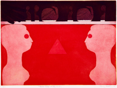 Printmaking titled "Game Table of the G…" by Percy Martin, Original Artwork, Etching