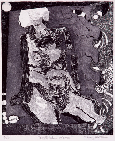 Obrazy i ryciny zatytułowany „Temtatation of Nova” autorstwa Percy Martin, Oryginalna praca, Akwaforta