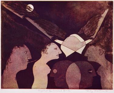 Incisioni, stampe intitolato "Flight of the Secre…" da Percy Martin, Opera d'arte originale, Acquaforte