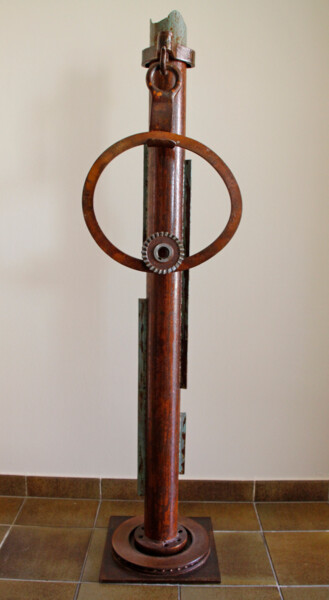 Sculpture intitulée "Corriola, reloj" par Pere Marti, Œuvre d'art originale, Métaux