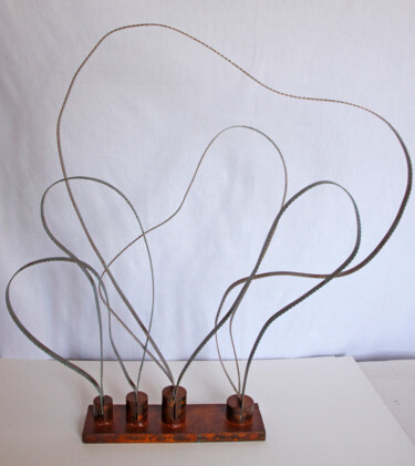 Escultura titulada "Nuages, nubes" por Pere Marti, Obra de arte original, Metales