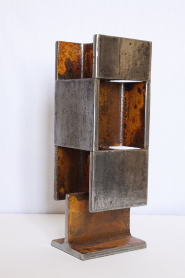 Sculpture titled "Geometria, geometrie" by Pere Marti, Original Artwork, Metals