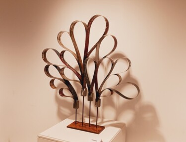 Escultura titulada "Flor Fleur" por Pere Marti, Obra de arte original, Metales