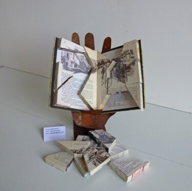 Escultura titulada "Rompecabezas puzzle" por Pere Marti, Obra de arte original, Papel