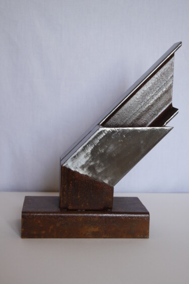Sculpture titled "Llamp, eclair" by Pere Marti, Original Artwork, Metals