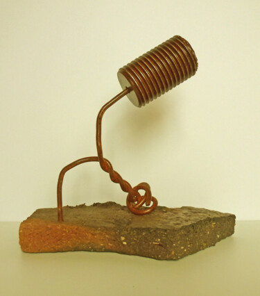 Sculpture titled "Micro" by Pere Marti, Original Artwork, Metals