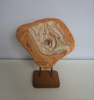 Escultura intitulada "Ull oeil" por Pere Marti, Obras de arte originais, Pedra
