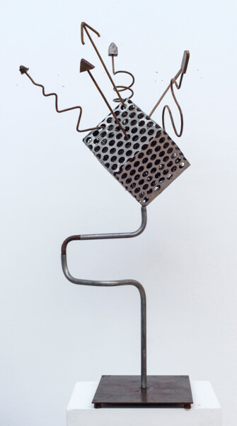 Skulptur mit dem Titel "Rutinas routines" von Pere Marti, Original-Kunstwerk, Metalle
