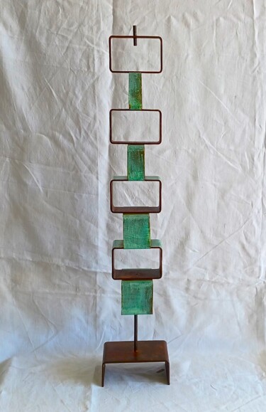 Escultura titulada "Rascacielos, gratte…" por Pere Marti, Obra de arte original, Metales