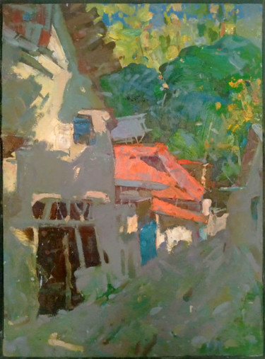 Painting titled "morning" by Tanksy Bill, Original Artwork, Oil