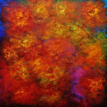 Peinture intitulée "Abstract,red,yellow…" par Artstage, Œuvre d'art originale, Acrylique