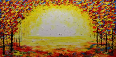 Картина под названием "Landscape,Chritsmas…" - Artstage, Подлинное произведение искусства, Акрил