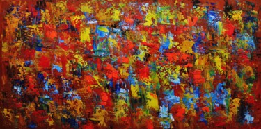 Pittura intitolato "Red,yellow,blue,bro…" da Artstage, Opera d'arte originale, Acrilico