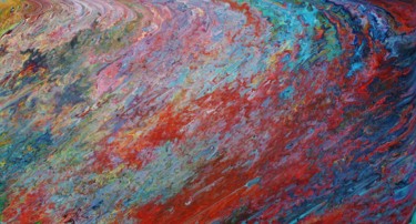 Painting titled "Abstract colors con…" by Artstage, Original Artwork, Acrylic