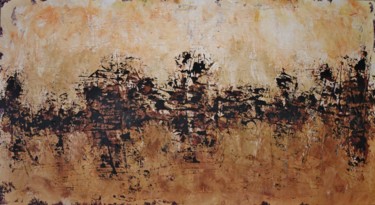 Pittura intitolato "Abstract,black,brow…" da Artstage, Opera d'arte originale, Acrilico
