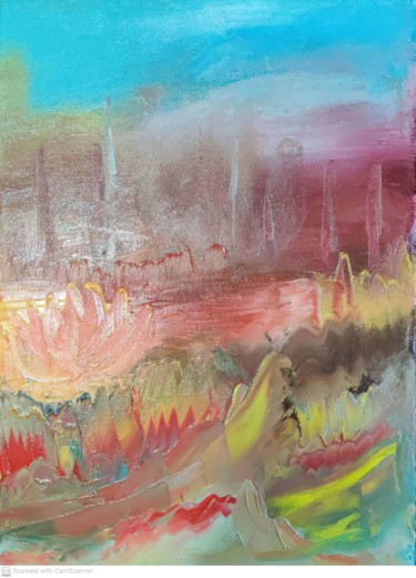 Malerei mit dem Titel "Depths Of Hell" von Kangana W, Original-Kunstwerk, Öl