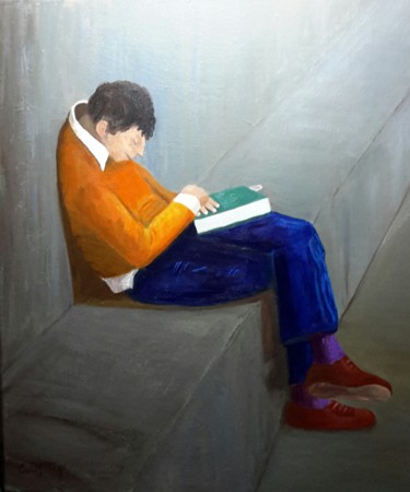 Schilderij getiteld "la sieste" door Christian Battini, Origineel Kunstwerk, Acryl