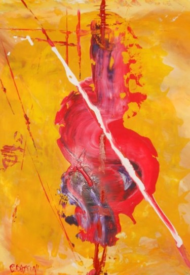 Peinture intitulée "Swing pour contreba…" par Christian Battini, Œuvre d'art originale, Acrylique