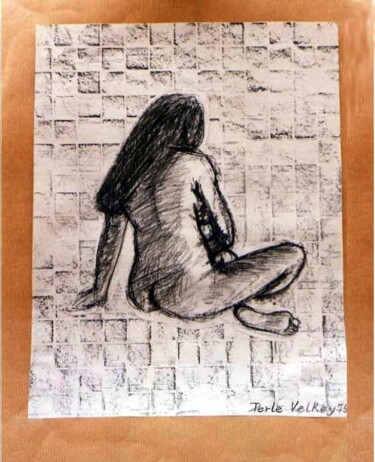 Peinture intitulée "nu" par Perle Velkey, Œuvre d'art originale
