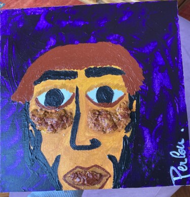 Painting titled "Andy" by Perlou, Original Artwork, Acrylic