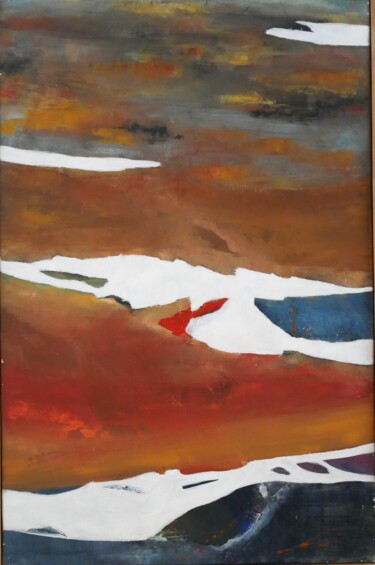 Painting titled "Iceland 1" by Christian Peroz, Original Artwork, Acrylic