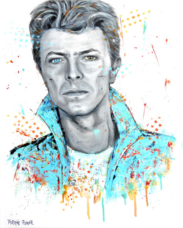 Pittura intitolato "David BOWIE" da Perrine Poirier, Opera d'arte originale, Acrilico