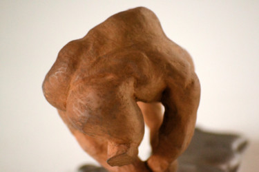 Sculpture intitulée "La Chute" par Marmar, Œuvre d'art originale, Bois