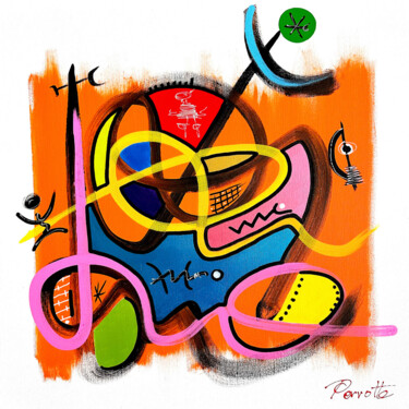 Картина под названием "ZILA" - Perrotte, Подлинное произведение искусства, Акрил Установлен на Деревянная рама для носилок