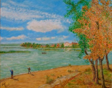 Painting titled "Ранняя осень" by Iurii Persov, Original Artwork, Acrylic