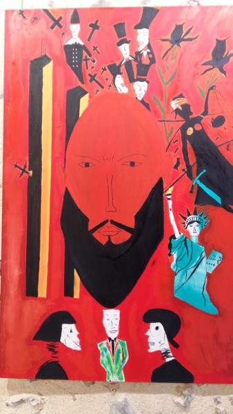Pittura intitolato "11 septembre" da Cyrille Braud, Opera d'arte originale, Olio