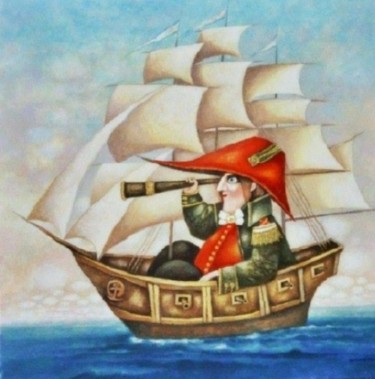 Картина под названием "ФЛИБУСТЬЕР" - Pescador, Подлинное произведение искусства