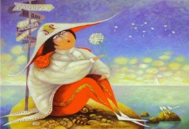 Картина под названием "ОСТРОВОК" - Pescador, Подлинное произведение искусства