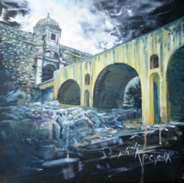 Peinture intitulée "entrada da fortaleza" par Philippe Peseux, Œuvre d'art originale, Huile